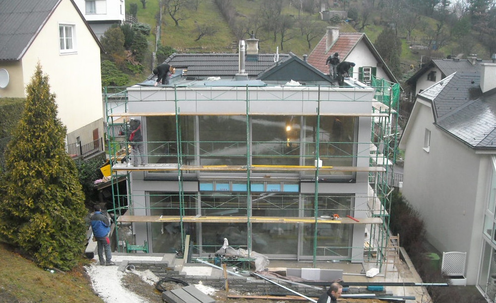 Sanierung mit Panoramafenster in Klosterneuburg