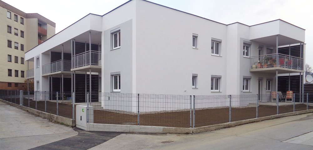 Neubau und Außenanlage einer Wohnhausanlage in Weiz