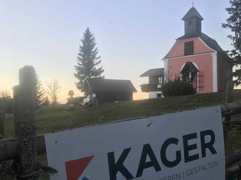 Schutzhütte in Miesenbach - von Kager erweitert